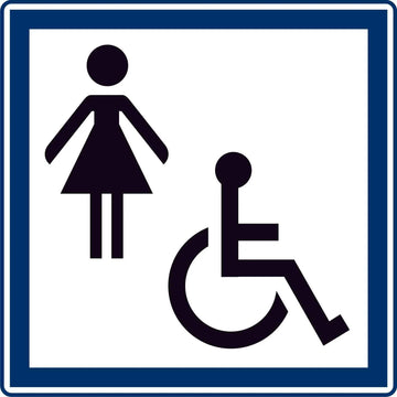 Autocollant - handicapé femme - Clicktofournisseur.com