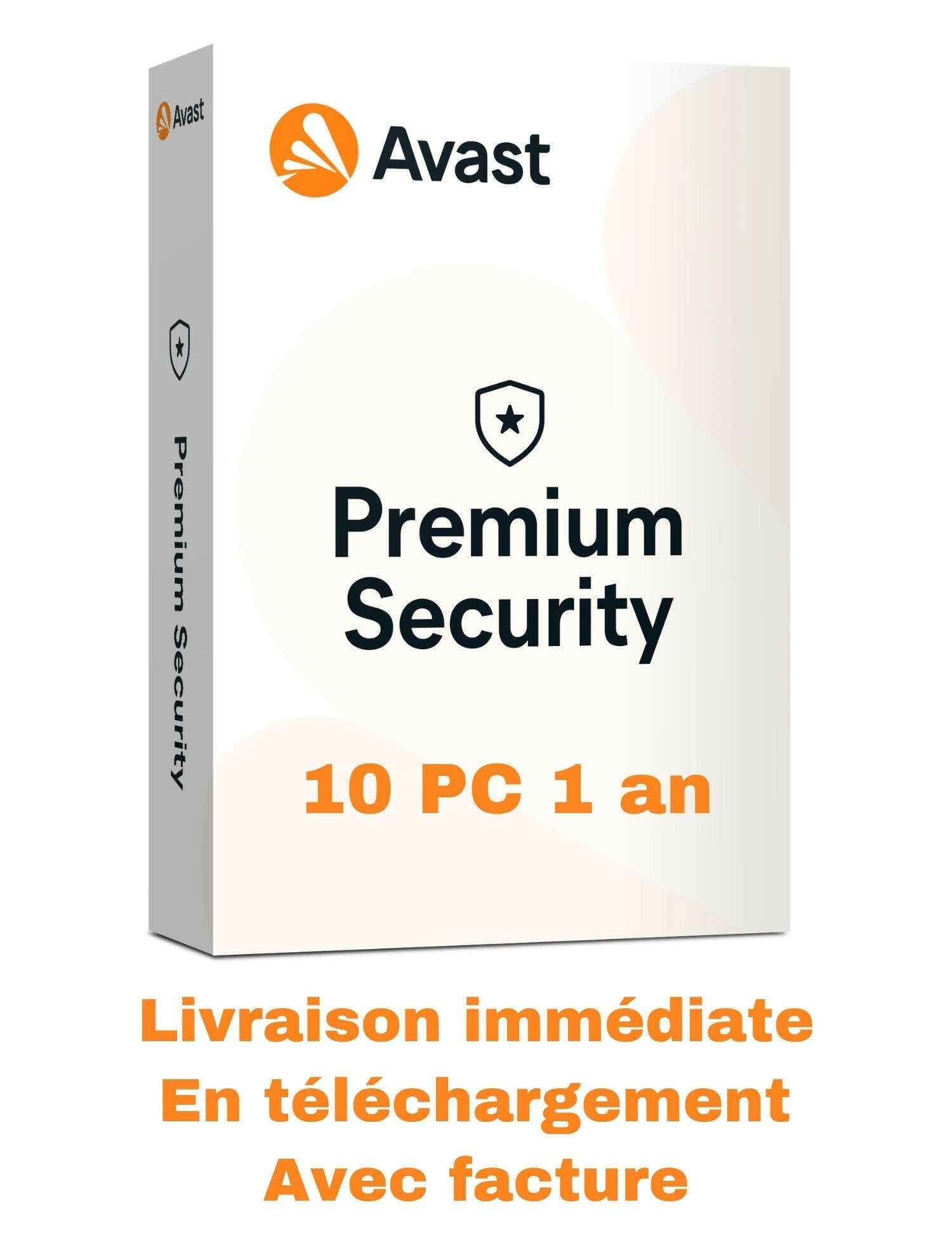 Avast Premium Security 10 Appareils 1 an clicktofournisseur.com