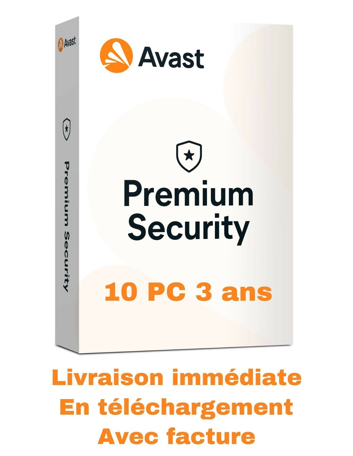 Avast Premium Security 10 Appareils 3 ans clicktofournisseur.com