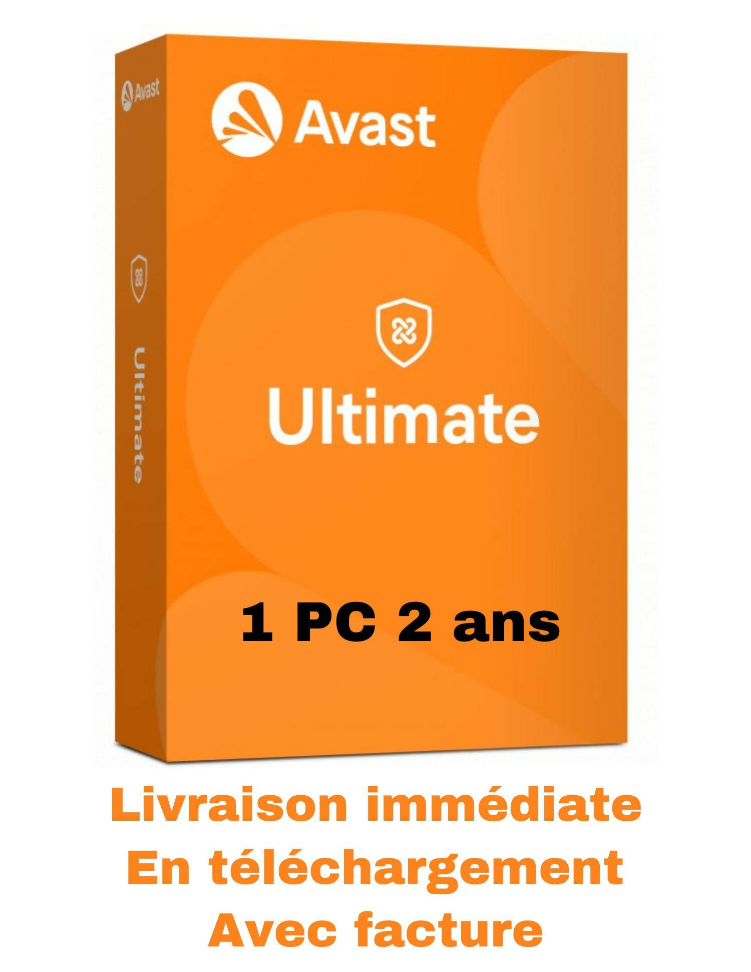 Avast Ultimate 1 PC 2 ans clicktofournisseur.com