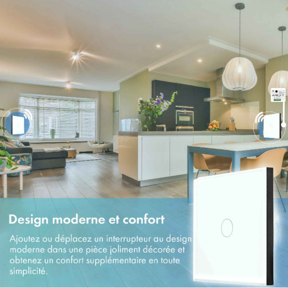 Kit interrupteur sans fil tactile sans neutre requis – ELEGANCE41