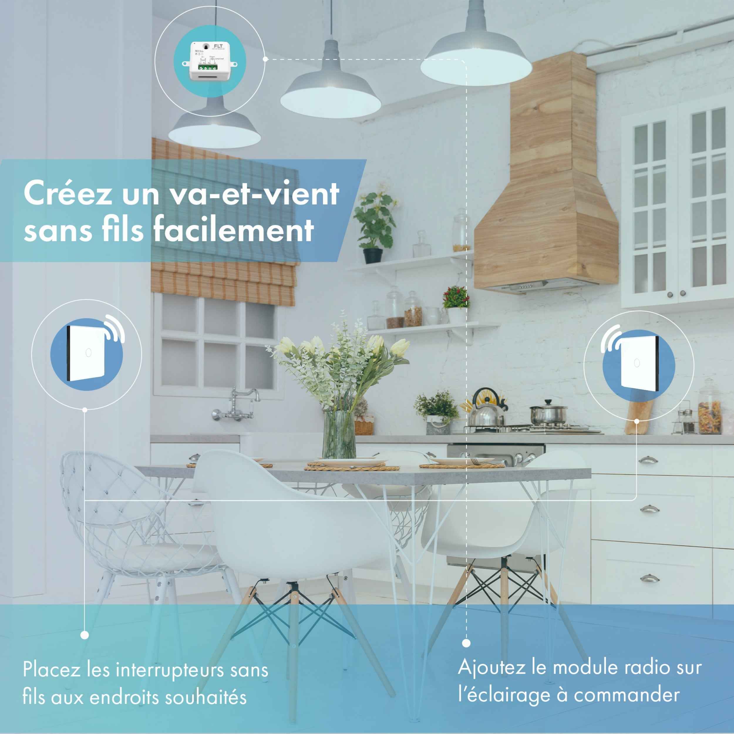 Kit interrupteur sans fil tactile - SENSITIVE 52