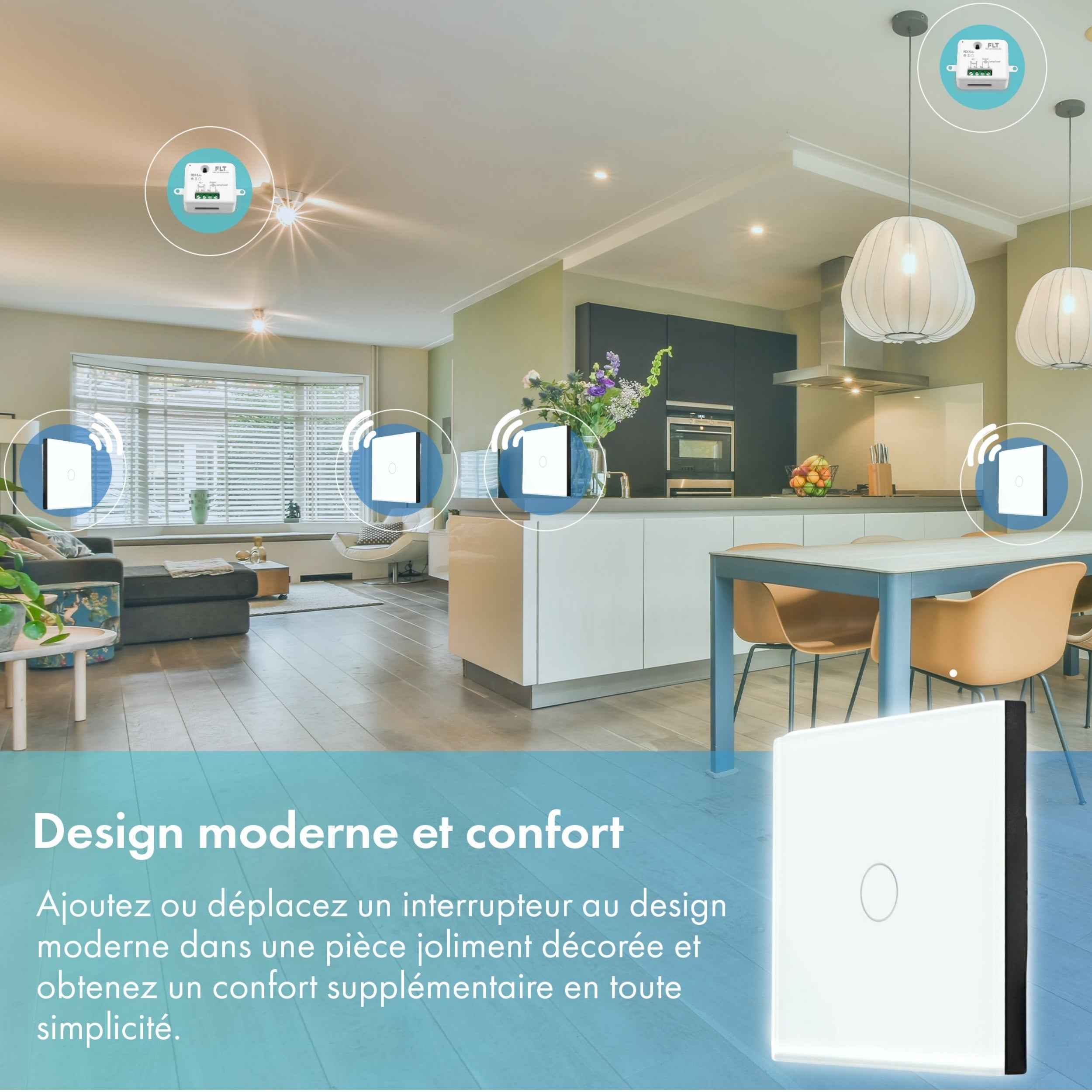 Kit interrupteur sans fil tactile - SENSITIVE 61