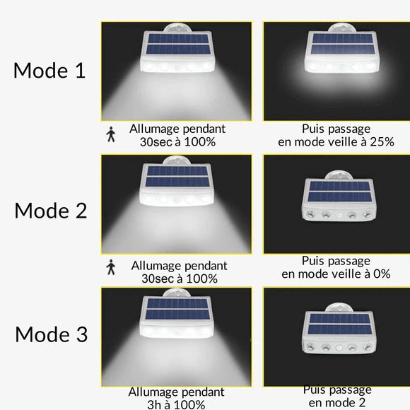 Projecteur Solaire avec détecteur de mouvement - PROSOLA