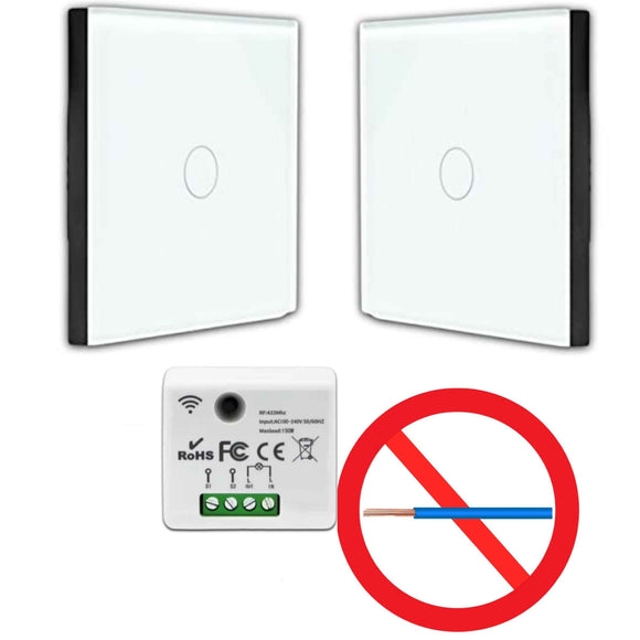 Kit interrupteur sans fil tactile sans neutre requis - ELEGANCE21