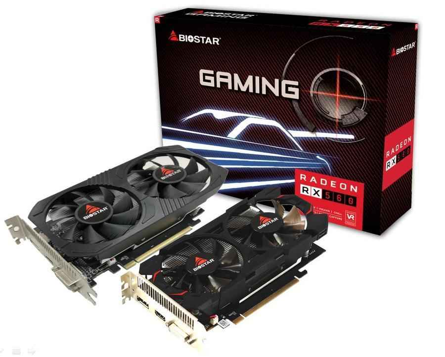 Biostar Radeon RX560 AMD Radeon RX 560 4 Go GDDR5