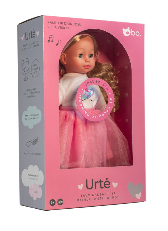 bo. Interactive doll "Urte" (speaks Lithuanian language), 40 cm