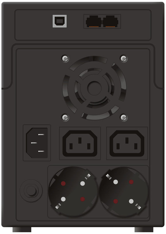 PowerWalker VI 2200 SHL Schuko uninterruptible power supply (UPS) Line-Interactive 2.2 kVA 1200 W 4 AC outlet(s)