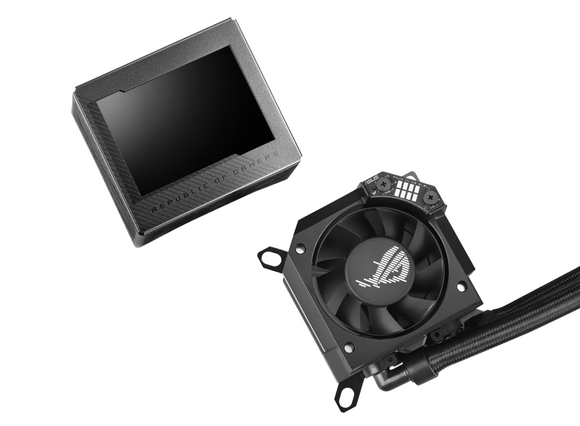 Refroidisseur liquide pour processeur asus rog ryujin iii 240 aio avec écran lcd 35" 2 processeurs noctua ippc 2000 pwm 120 mm compatibilité am5