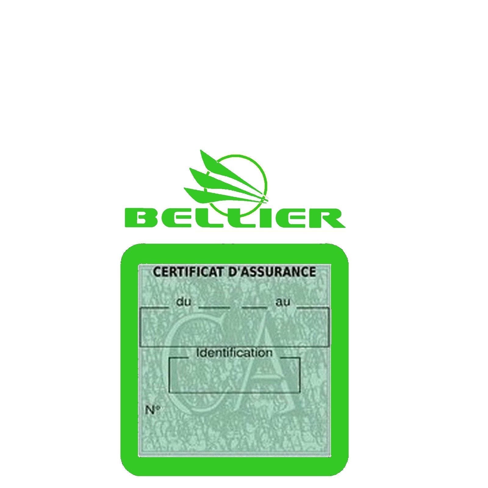 BELLIER VS133 Pochette assurance voiture sans permis clicktofournisseur.com