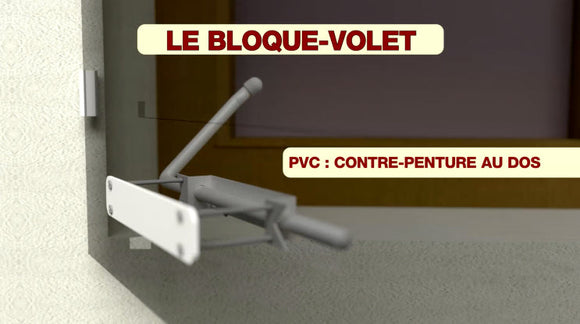 Bloque-volet blanc special pvc - Clicktofournisseur.com