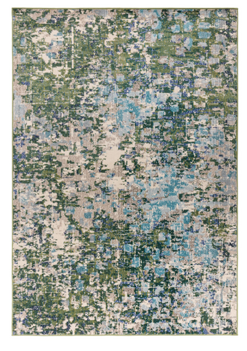 Tapis tissé plat moderne BOSCAGE