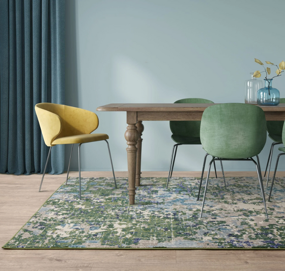 Tapis tissé plat moderne BOSCAGE