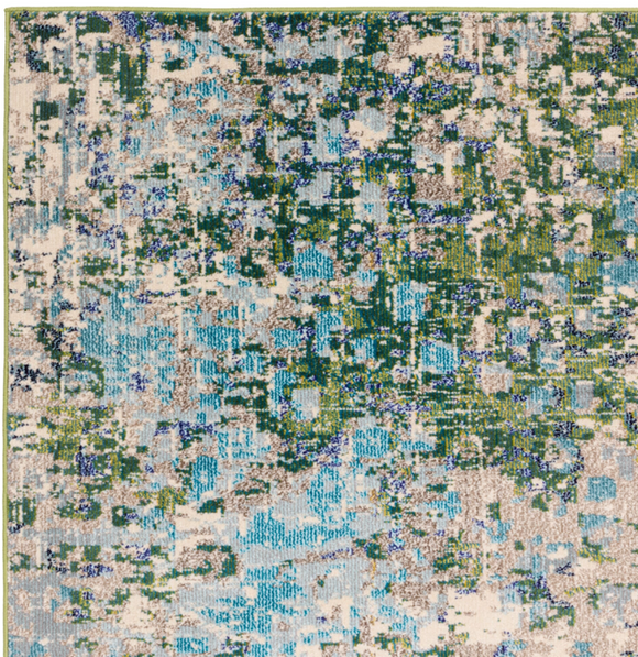 Tapis tissé plat moderne BOSCAGE