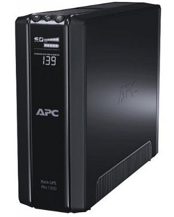 UPS APC, " Back-UPS RS", Line Int. cu management, tower, 1500VA/865W, AVR, IEC x 10, 1 x baterie APCRBC124, display LCD, back-up 11 - 20 min., "BR1500GI" (timbru verde 11 lei)