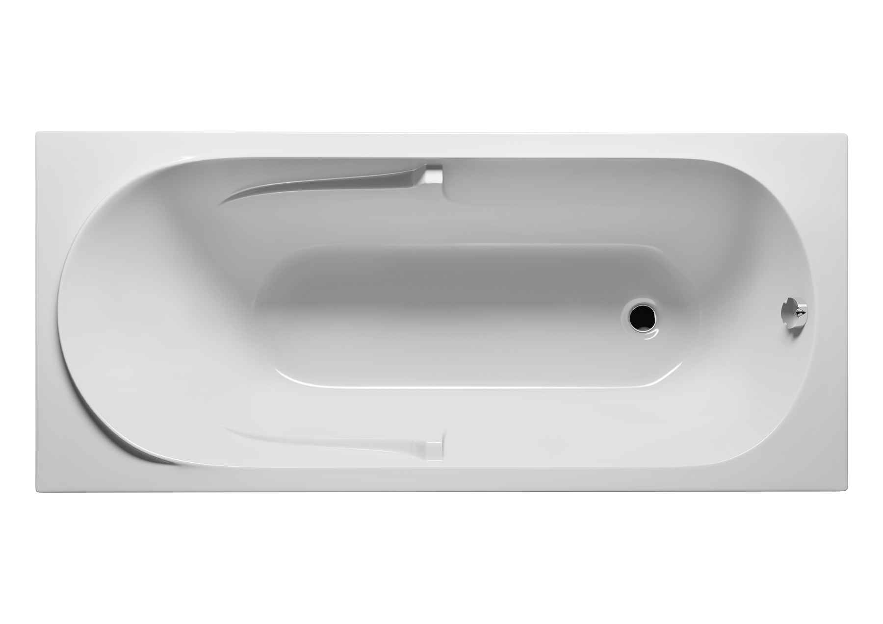 Baignoire acrylique riho future 170x75 cm - Clicktofournisseur.com