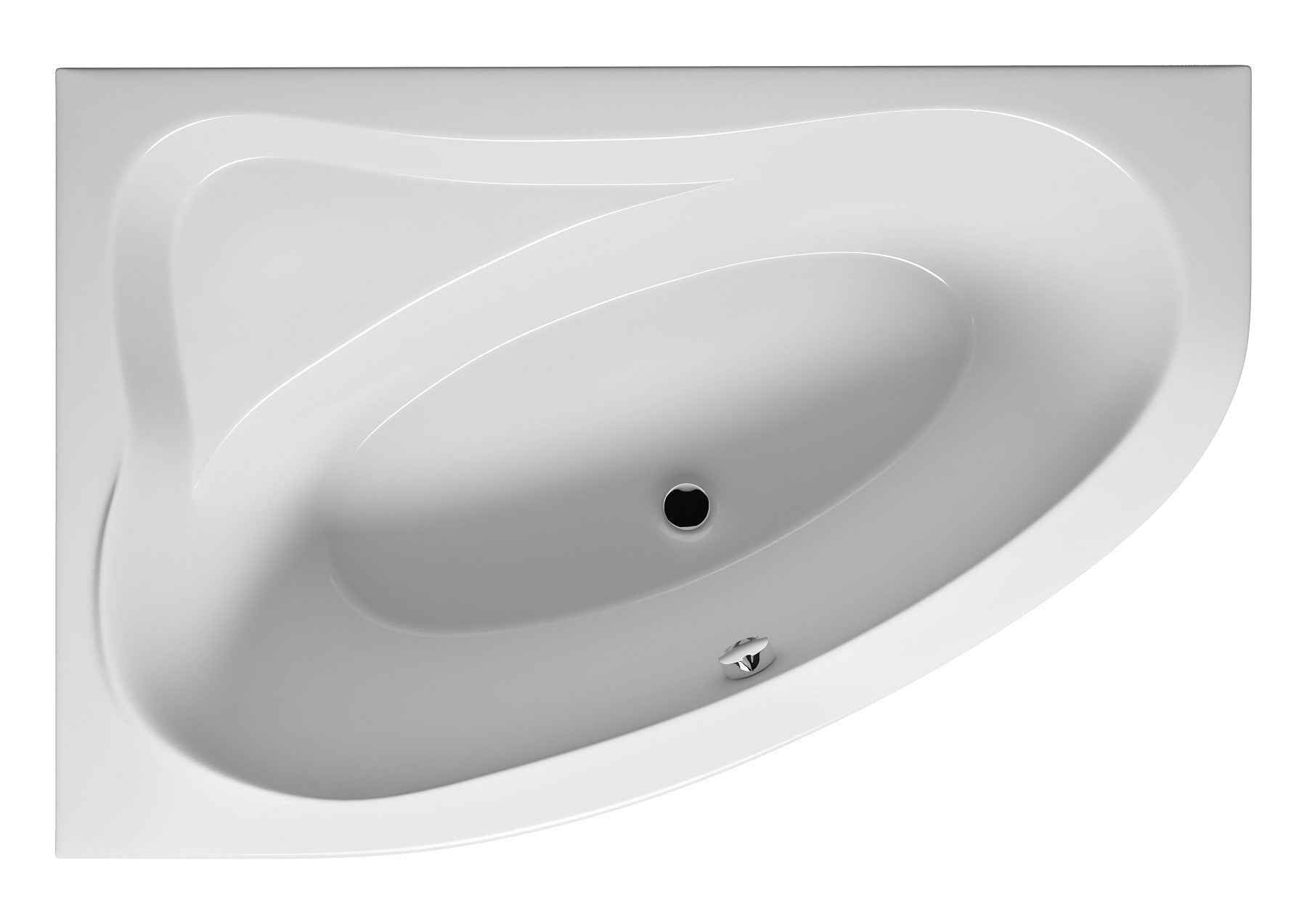 Baignoire acrylique riho d'angle droite lyra 153x100 cm - Clicktofournisseur.com