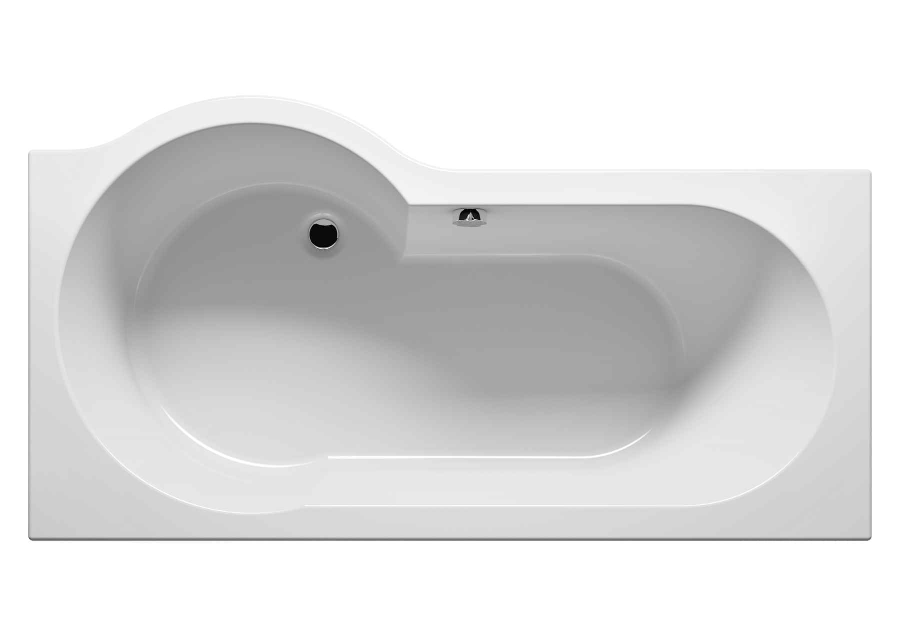 Baignoire acrylique RIHO d'angle gauche DORADO 170x75-90 cm