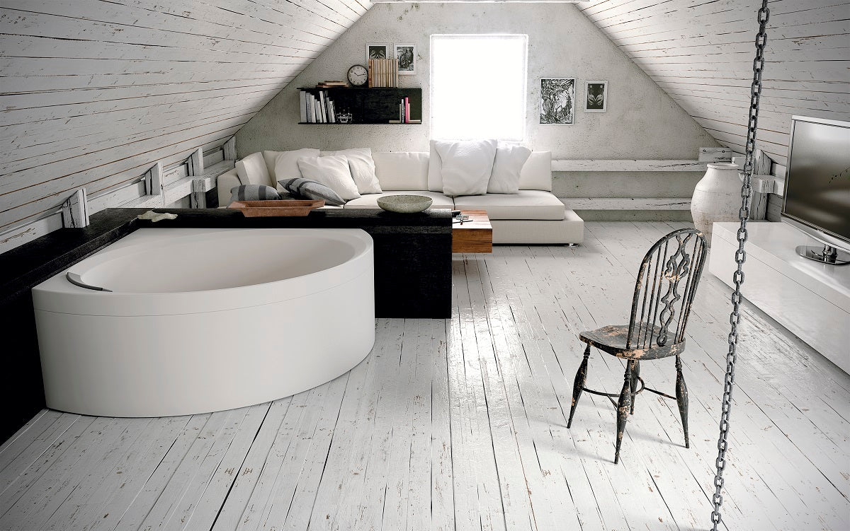 Baignoire dangle balnéo novellini divina c hydro air 140x140 cm avec châssis - Clicktofournisseur.com