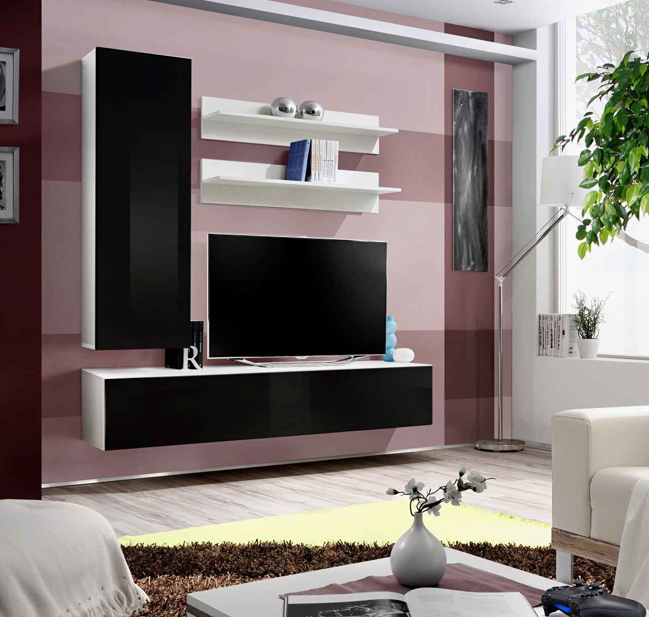 Baignoire en acrylique lucite rectangulaire LONA 198x180x46 cm