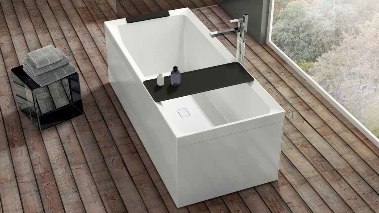Baignoire rectangulaire novellini divina en acrylique 170x75 cm - Clicktofournisseur.com