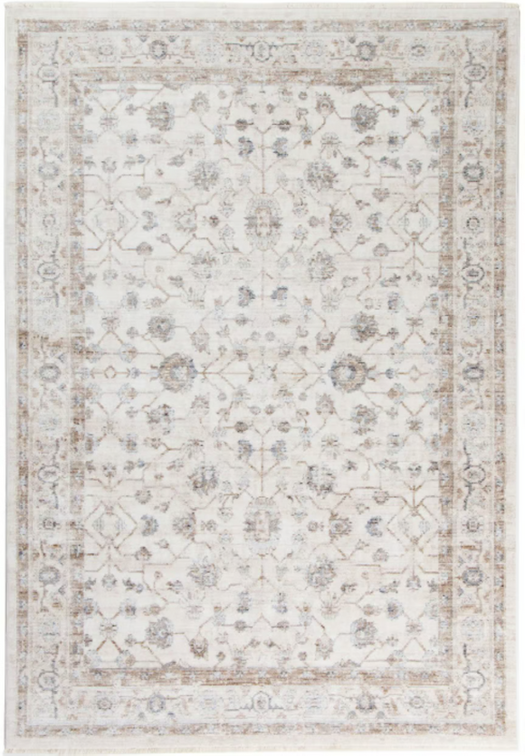 Tapis de salon style orient tissé plat JARBIN