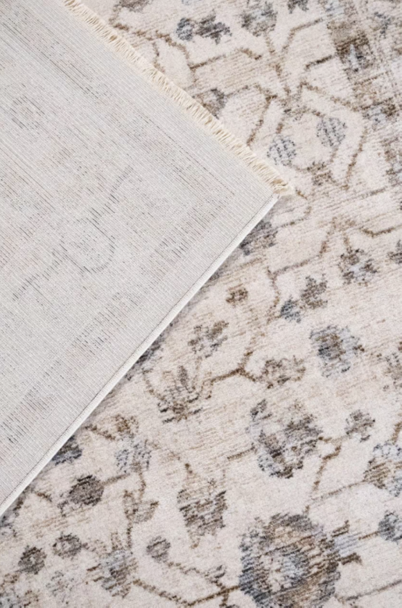 Tapis de salon style orient tissé plat JARBIN