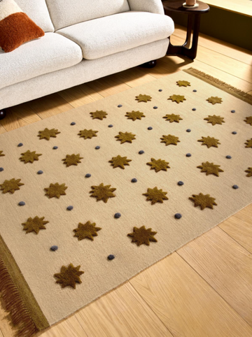 Tapis tissé plat style kilm en laine STARLIGHT - 0
