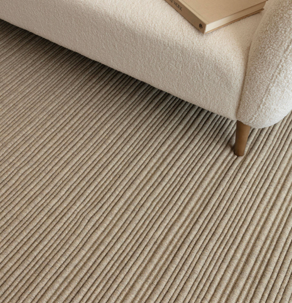 Tapis de salon en laine tissé plat TORRENTO