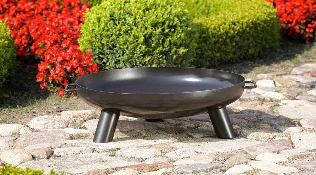 Brasero bali au charbon - noir ø : 80cm 16kg h: 24cm l:88cm - Clicktofournisseur.com