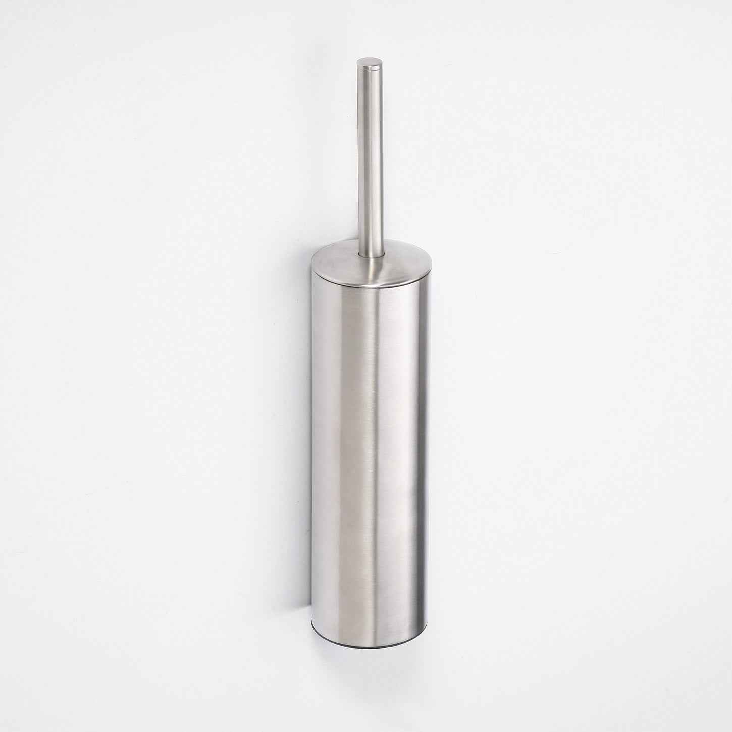 Brosse de toilette blanche neo en acier inoxydable 39x105cmxø9cm - Clicktofournisseur.com