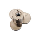 Bouton de meuble TREFLE, Finition zamak nickel mat