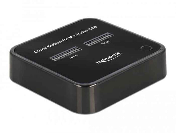 DeLOCK M.2 Docking Station for 2 x M.2 NVMe PCIe SSD with Clone function