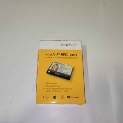 Retour client Ecost Reiner SCT cyberJack RFID Basis nPA Lecteur de carte à puce eID BSICertifié avec lo