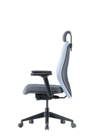 Chaise de bureau ergonomique Up Up Athene en tissu noir, gris et bleu