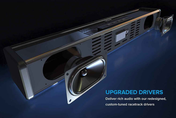 Creative Stage 360 - Soundbar System - for TV/Monitor - 2.1-Channel - Wireless - Bluetooth - 120 Watts (Total) - Black