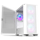 Montech AIR 100 ARGB, Micro-ATX, verre trempé - blanc