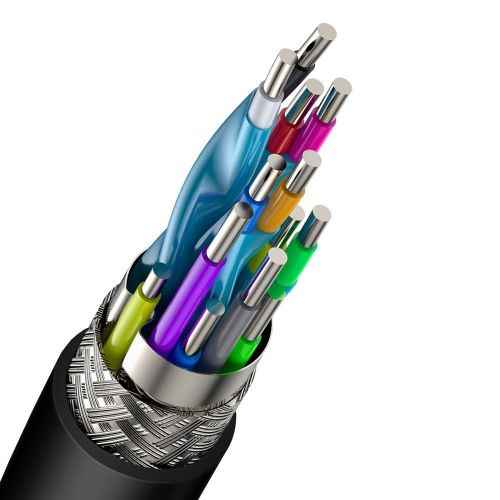 Câble vidéo Baseus Cafule 4KHDMI mâle vers 4KHDMI mâle 2 m Noir (CADKLF-F01)