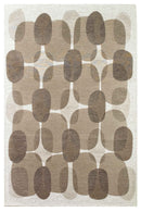 Tapis de salon moderne tissé plat BLACK SPICE
