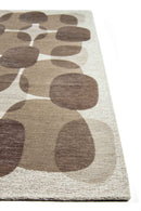 Tapis de salon moderne tissé plat BLACK SPICE