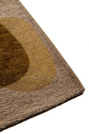 Tapis de salon moderne tissé plat BLACK SPICE