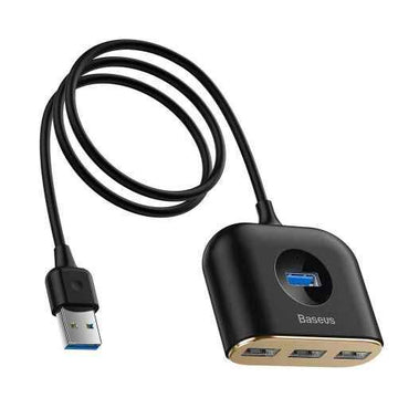 Baseus Square Round USB Adapter USB 3.0 / 3x USB 2.0 / 1m