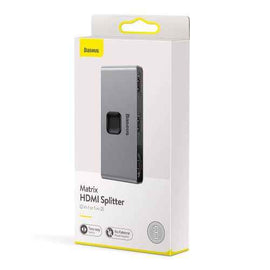 Baseus HUB Matrix HDMI Switcher (2in1 or 1in2) Space Gray (CAHUB-BC0G)