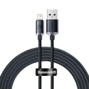 Baseus Lightning Crystal Shine Cable Series Fast Charging Data Cable 2.4A 2m Black (CAJY000101)