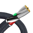 Baseus Lightning Crystal Shine Cable Series Fast Charging Data Cable 2.4A 2m Black (CAJY000101)