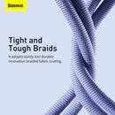 Câble de données Baseus Lightning Crystal Shine Series pour charge rapide 2,4 A 2 m Violet (CAJY000105)