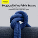 Câble Lightning Baseus Type-C, série Crystal Shine, charge rapide, données, 20 W, 1,2 m, bleu (CAJY000203)