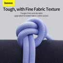 Câble Lightning Baseus Type-C, série Crystal Shine, charge rapide, données, 20 W, 1,2 m, violet (CAJY000205)