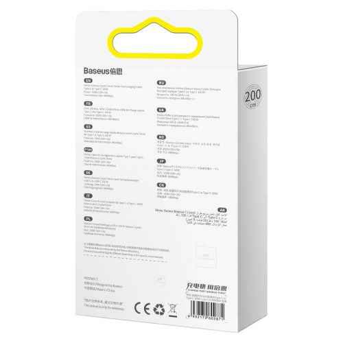 Baseus Type-C - Type-C Crystal Shine series fast charging data cable, 100W, 2m, Blue (CAJY000703)