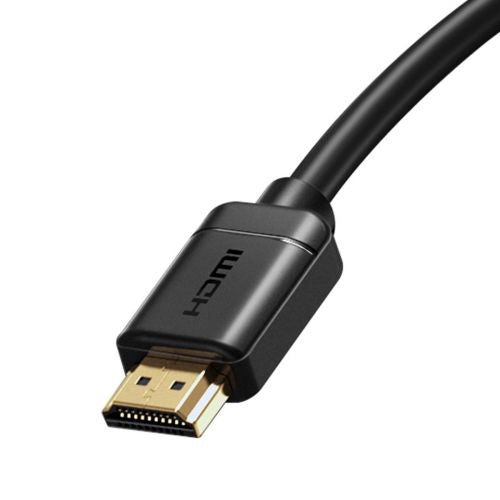 Câble vidéo Baseus haute définition HDMI vers HDMI 4K 60 Hz, 3D HDR, 18 Gbit/s, 1 m, noir (CAKGQ-A01)